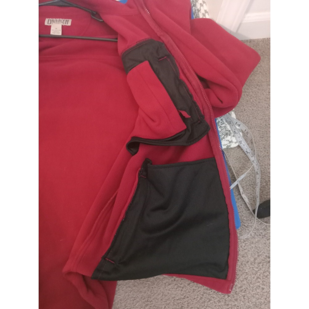 Duluth Trading Co Mens Size Medium Shoreman Fleece Windproof Full Zip Jacket Red - Picture 16 of 16